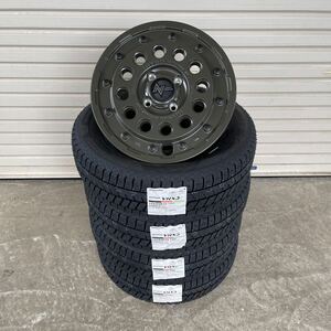 ナイトロパワーH12ショットガン◆ ブリヂストンVRX3◆155/65R14◆NBOXタントムーヴワゴンRラパンアルトワークス ODグリーン