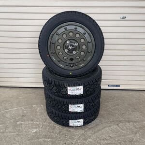 ナイトロパワーH12ショットガン◆ ヨコハマジオランダーX-AT◆LT155/65R14　ハイゼットスペーシアギアエブリィデリカミニ ODグリーン