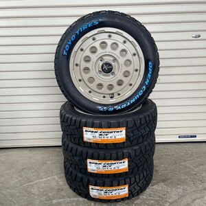 ナイトロパワーH12 ショットガン◆TOYOオープンカントリーRT◆165/65R15◆ダイハツ　タフト　サンドベージュ　ホワイトレター　4本セット