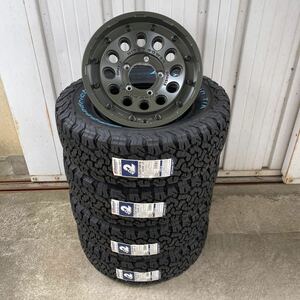 BFグッドリッチKO2◆225/70R16◆MID NITRO POWER H12ショットガン 16×6J-5 139.7/5H スズキ　ジムニー　シエラ　JB64 ODグリーン