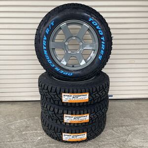 TOYOオープンカントリー185/85R16◆16×6J-0◆《CST ZERO-1HYPER J6》ジムニー　セメントグレー　JBJA ハイパー　ホワイトレター