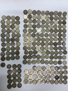 【7254-7342】100円銀貨・百円銀貨 大量まとめ 214枚　21400円 約1022.6ｇ　約1Kg 東京オリンピック・鳳凰・稲穂　記念硬貨