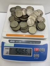 【7254-7342】100円銀貨・百円銀貨 大量まとめ 214枚　21400円 約1022.6ｇ　約1Kg 東京オリンピック・鳳凰・稲穂　記念硬貨_画像5