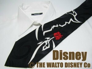 【ディズニー】NA 648 ディズニー Disney THE WALT DISNEY Co ネクタイ 黒系 プリント