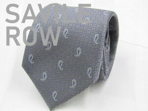 【サビルロウ】 OC 169 サビルロウ SAVILE ROW ネクタイ グレー色系 ペーズリー柄 ジャガード