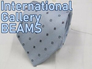 【ビームス 】 OC 258 インターナショナルギャラリービームス International Gallery BEAMS ネクタイ 水色系 ドット ジャガード
