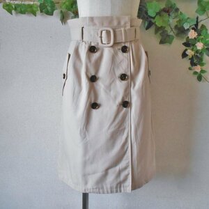 Дебютная дебютная юбка De Fiore Ladies 36 Сделано в Японии с поясом