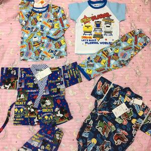  Thomas Plarail Disney Mickey короткий рукав пижама джинбей 80. мужчина комплект лотерейный мешок герой baby подарок 