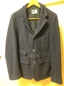 レア　Engineered Garments エンジニアード ガーメンツ ウールメルトン　ノーフォーク ジャケット　L ？小さめ　濃紺