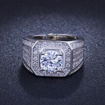 【特A品】【即日発送】※大粒3.0ct 婚約指輪 トルマリンリング CZダイヤモンド入り 22号～28号 恋愛運 指輪 ホワイトゴールド 新品 _画像5