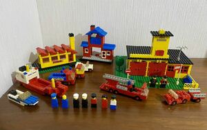 レゴ オールド 374 消防署 364 港 ハーバー Fire Station Harbour Scene 70年 LEGO レトロ ヴィンテージ 