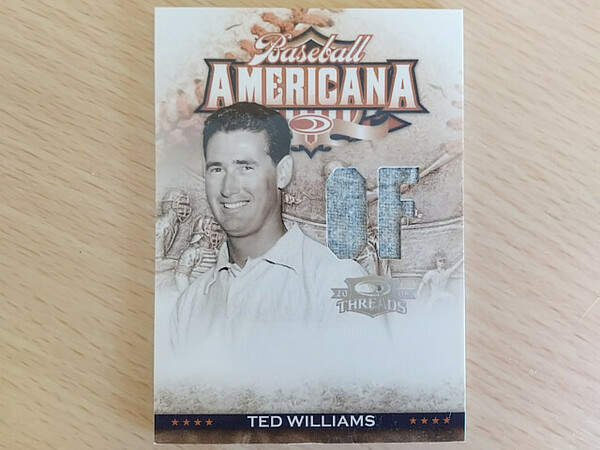 50枚限定 テッド ウィリアムズ 実使用ジャージ カード Ted Williams 2008 Threads Baseball Americana Donruss BA-17 大リーグ MLB トレカ