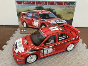 タミヤ　1/10 RCカー MITSUBISHI ランサー　エボリューション6 WRC 4WD ラリーカー　メカ付き