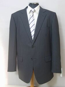 【個性豊かなスーツ】春夏・2釦2パンツスーツ・AB-7・品質重視・ハイグレード・濃紺/ストライプ