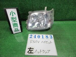 ハイゼット EBD-S321V 左 ヘッド ランプ ライト ASSY カーゴデラックス W20 オフホワイト コイト 100-51771 240183