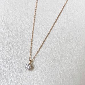 k18 ダイヤモンド 0.13ct ネックレス