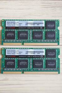 Panram ☆ W3N1600PS-L8G ☆ Примечание PC ☆ DDR3 PC3-12800 8 ГБ 2 части установлены 16 ГБ памяти