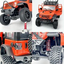 バッテリー2本 MN128 RTR 1/12 スケール ジープ Jeep 4WD RC ラジコンカー ロッククローラー オフロード トラック MN86S 86 G500 WARNGLER_画像3