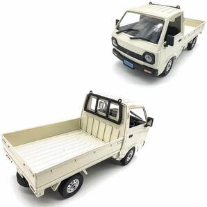 ★国内即納★ バッテリー2本 白 ホワイト WPL D12 ラジコンカー 軽トラック RC 1/10 2.4G 2WD RTR ドリフト スズキ キャリー SUZUKI CARRYの画像4