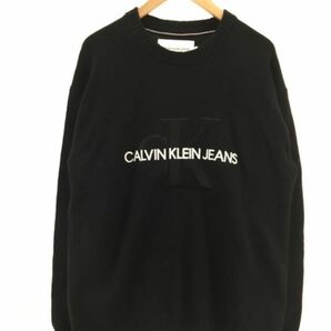 calvin klein jeans ロゴ刺繍ニット