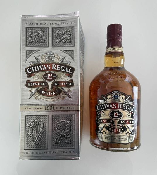 シーバスリーガル 12年 1000mml 箱付き スコッチウイスキー 古酒 洋酒 CHIVAS REGAL