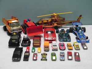 E029/ジャンク品【昭和レトロ Tonka ダンプ/トミカ ミニカー/ヘリコプター/ティレル等 その他多数色々まとめて 難点有 計26点】玩具/当時物