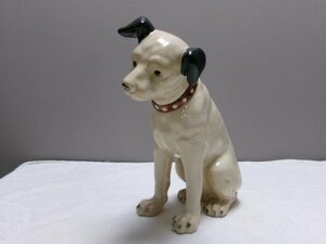 C051／昭和レトロ【Victor ビクター ニッパー犬 高さ(約)32cm】陶器/オブジェ/置物