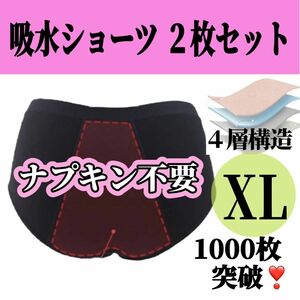 吸水ショーツ サニタリーショーツ ナプキン不要 生理用品 防災グッズ 尿もれ