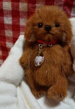 小さな犬のぬいぐるみ＊7cm ハンドメイド ぬいぐるみ ミニチュアベア テディベア 犬 _画像5