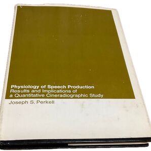 洋書 Physiology of Speech Production, MIT Press, Perkell ハードカバー