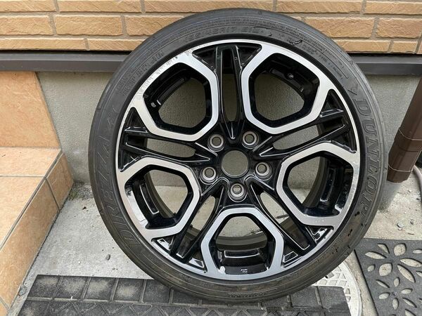 195/45r17 DUNLOP DIREZZA ZIII スイフトスポーツ　ZC33S 純正アルミホイールタイヤ付き　1本