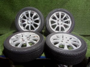 ☆ IMPUL インパル AURA SX-10 16インチ アルミホイール 4本セット 16x6.5J +48 205/50R16 ★個人宅配達不可★ 【中古】