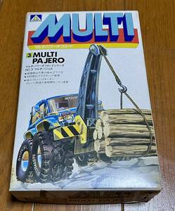 ★旧アオシマ MULTI PAJERO No.3 マルチパワーオフロードシリーズ マルチ パジェロ 