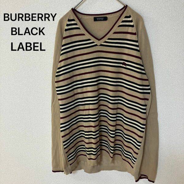 BURBERRY BLACK LABEL ニット　セーター　ボーダー　サイズ3