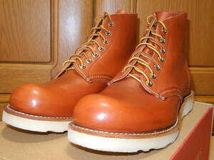 レッドウィング　クラシックワークブーツ　＃８１６６ オロラセット　ラウンドトゥ　プレーントゥ 6"ROUND-TOE　 ｒｅｄ　ｗｉｎｇ