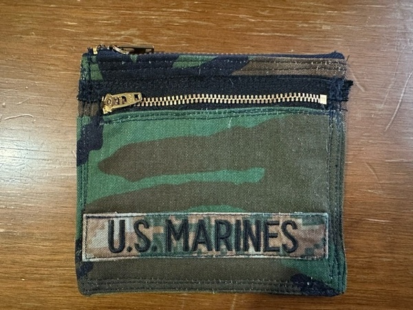 U.S.ARMY 米軍 米軍実物生地使用 財布 コンパクト 丈夫 ハンドメイド 送料無料 USA直輸入 カモ柄 米軍服生地 迷彩柄 キャンプ アウトドア
