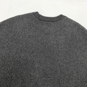 美品 ESSENTIALS エッセンシャルズ FEAR OF GOD FOG フロントロゴ ニット セーター 海外サイズ:S 黒 ダークグレー 05-0317☆の画像5