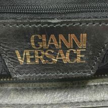 GIANNI VERSACE ジャンニ ヴェルサーチ ボストンバッグ ショルダー 2WAY 黒 ブラック レザー 02-0302〇_画像10