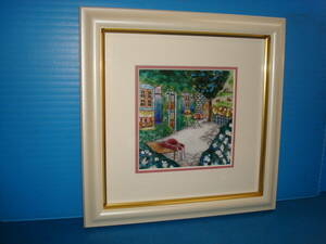 Art hand Auction Ceramic board painting Garden Cloisonné TBP36, artwork, painting, others