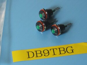 サトーパーツの 緑色LEDブラケット DB9TBG USED 1セット(3個)　同梱可