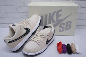 31【1円～】NIKE ナイキ Albino&Preto SB Dunk Low QS Pearl white 28.0cm FD2627-200 スニーカー