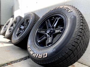 (ほぼ新品+送料無料一度きり出品)スタッドレス GRIPMAX GRIP ICE X SUV 265/65R17 ランドクルーザー プラド ハイラックス 室内保管 バリ山 