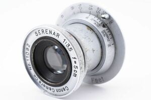 ★☆Canon SERENAR 50mm F3.5 キヤノン セレナー Lマウント L39 キャノン カメラ Camera Leica ライカ #6017☆★