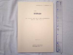 0025592【調査報告書】立科町 新城峰遺跡 長野県埋蔵文化財センター 2016 発掘調査報告書109 27頁+図版5頁