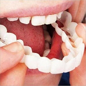  whitening brace Smile red a tooth make-up sticker beauty tool . tooth instant red a top and bottom 1 pair. artificial tooth .