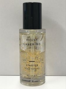 ●○【開封・使用品】MISSHA MOIST LAYERING STARTER GOLD TOPPING ミシャ モイスト レイヤーリング スターター 美容液 30ml○●