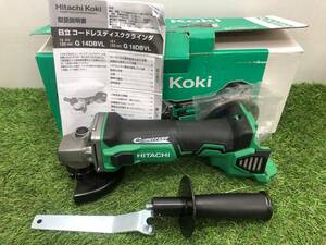 【中古品】★HiKOKI(旧日立工機) 18V コードレスディスクグラインダー 充電式 砥石φ100mm 　 G18DBVL(NN)(L)　本体のみ　IT3LUGM15ZDW