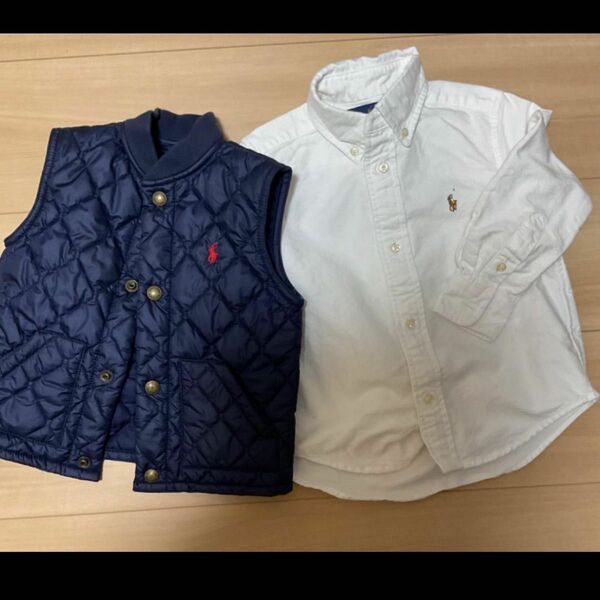 ラルフローレン　ベビー　キッズ　ダウンベスト　ワイシャツ　カッターシャツ Ralph Lauren