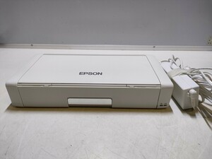E256(中古現状、通電確認 、即発送)EPSON モバイル プリンター PX-S05W (電源付き)