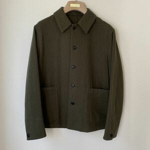 【美品】UNITED ARROWS ミリタリーウールジャケット　ブルゾン　カーキ　カバーオール 